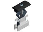 Alu mid clamp alu profile 28-50 - black