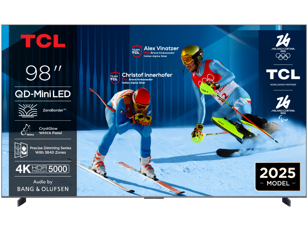 TCL 98″C8K 4K QD-Mini LED TV144Hz Google TV; ZeroBorder;Audio BANG & OLUFSEN; HDR Premium 5000;