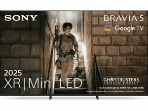 Sony 75'' XR55B BRAVIA 5; Mini LED; Google TV; XR Processor; XR Contrast Booster 10; XR Clear Image; XR Motion Clarity 120 Hz izvorno; 4X10W (Bass reflex x2; visokotonac x2);  Dolby Audio & Atmos; DTS; 32GB M; Chromecast; Apple Airplay & Home; SPC 10