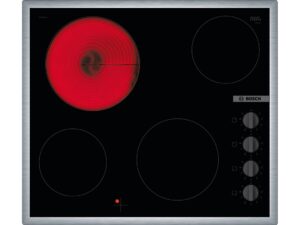 BOSCH Staklokeramička ploča PKE645CA2E Serie 2|; 60 cm; Mehanical control;  INOX okvir; 4 strujna polja za kuhanje; 1 dvokružno;"
