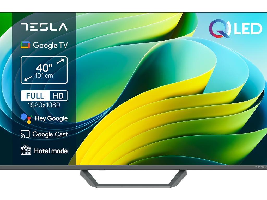 TESLA TV QLED Q40E665GFS FHD Powered by Google TV HDR HLG Box zvucnici 2x10W