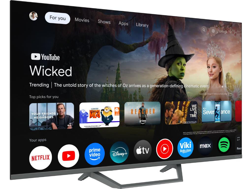 TESLA TV QLED Q43E655GUS UHD QLED powered by Google TV UHD Voice Control