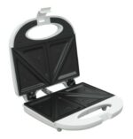 TESLA Sendvič toster SM100W; Snaga 750 W; Aparat za sendviče s 2 kriške; Lako otvaranje; Ploča s neljepljivim premazom; Sigurnosna zaštita od pregrijavanja; Svjetlosni indikator; Moguće uspravno odlaganje; Dvobojna svjetla s termostatskom kontrolom
