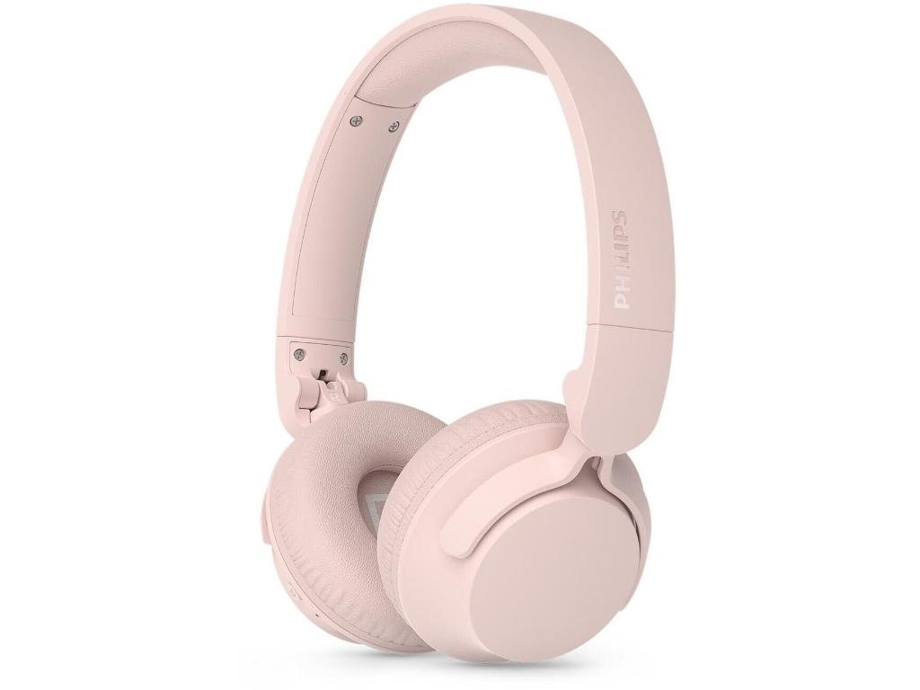 Philips TAH4000LB BT slusalice; prirodan zvuk i dinamičan bas; Do 70 sati reprodukcije; BT 6.0 spajanje; mikrofon; pogonske jedinice od 32 mm; 5 min punjenja za 2h reprodukcije; pink