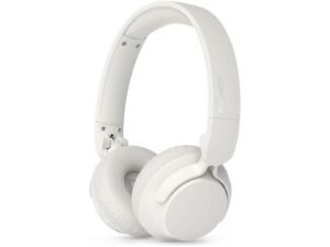 Philips TAH4500WT BT slusalice; prirodan zvuk i dinamičan bas; blokiranje buke; Do 70 sati reprodukcije (50h s uključenim blokiranjem buke); BT 6.0 spajanje 2 uredjaja; mikrofon; pogonske jedinice od 32 mm; 5 min punjenja za 4h reprodukcije; bijela