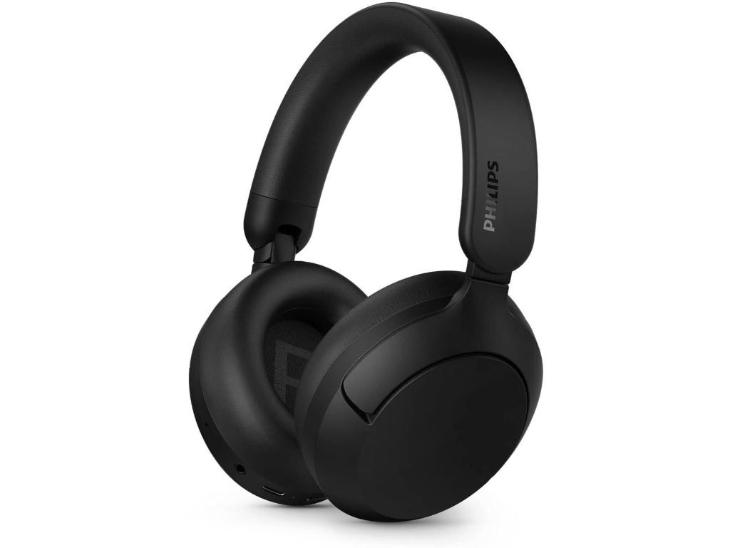 Philips TAH6000BK BT slusalice; prirodan zvuk i dinamičan bas; prilagodljivo blokiranje buke; Do 80 sati reprodukcije (50h s uključenim blokiranjem buke); BT 6.0 spajanje 2 uredjaja;5 mikrofon; pogonske jedinice od 40 mm; crna