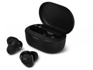 Philips TAT1300BK BT slušalice u uho; kapice SecureFit; do 24h reprodukcije uz kutiju za punjenje (6h + 18h preko kutije); Bluetooth verzija 6.0; jasni pozivi; pogonske jedinice od 10 mm; vodootpornost IPX4;  Boja: Crna