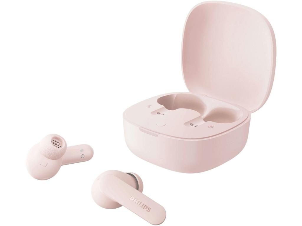 Philips TAT2100PK BT slušalice u uho; kapice SecureFit; do 36h reprodukcije uz kutiju za punjenje (8h + 28h preko kutije