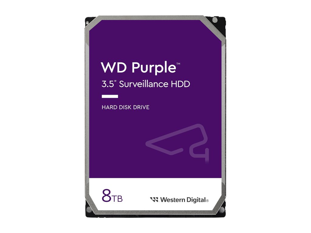 WD HDD 8TB SATA3 256MB Purple Surveillance