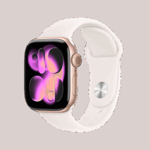 Apple Watch Series 11 GPS 42mm Rose Gold Aluminium Case With Light Blush SB MEU04 S/M