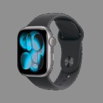Apple Watch Series 11 GPS 42mm Space Grey Aluminium Case With Black Sport Band MEQW4 M/L