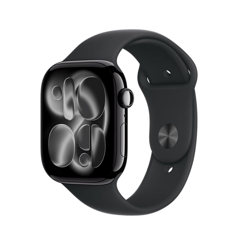 Apple Watch Series 11 GPS 46mm Jet Black Aluminium Case With Black Sport Band MEUW4 M/L