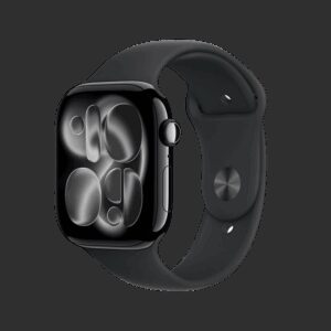 Apple Watch Series 11 GPS 46mm Jet Black Aluminium Case With Black Sport Band MEUW4 S/M