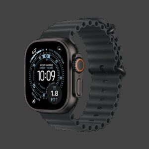 Apple Watch Ultra 3 49mm Black Titanium Case+Black Ocean Band MF0J4