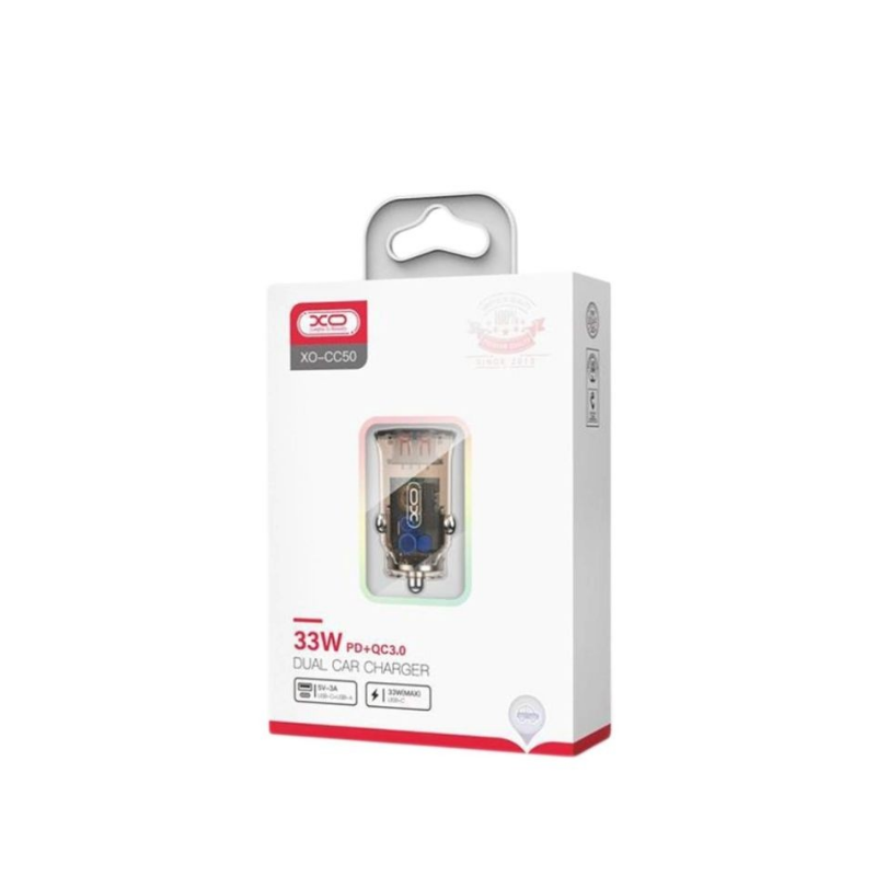 Auto punjac XO CC50 PD 20W QC3.0 18W USB+Type-C