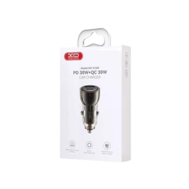 Auto punjac XO CC60 30W USB+ Type C izlaz + kabal Type C