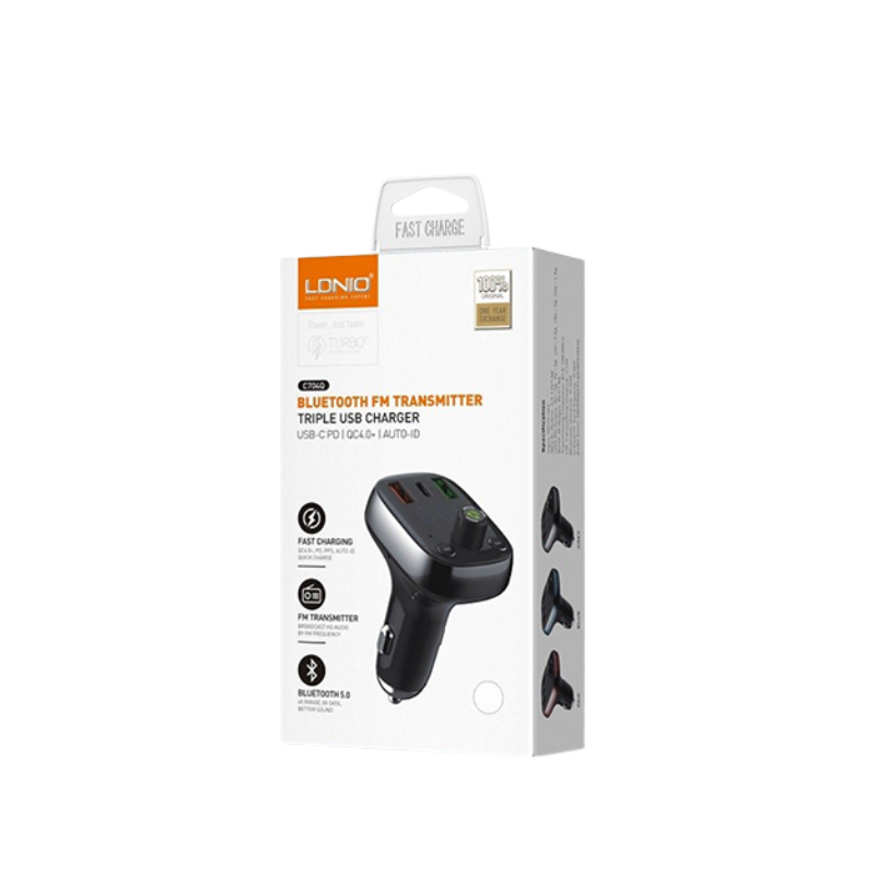 FM Bluetooth transmiter LDNIO C704Q Type C