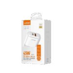 Kucni punjac LDNIO A2526C 45W PD + (QC4+ | QC3.0) (USB-A + USB-C) kabal type-C - lightning