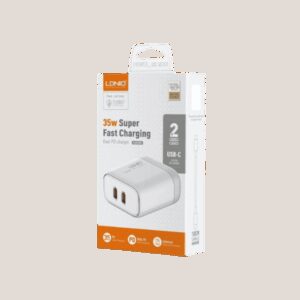 Kucni punjac LDNIO A2528C 35W PD (USB-C + USB-C) USB-C + kabal Lightning
