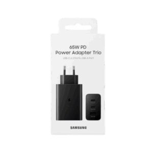 Kucni punjac Samsung Original TRIO 65W USB-A USB-C x2 Black EP-T6530