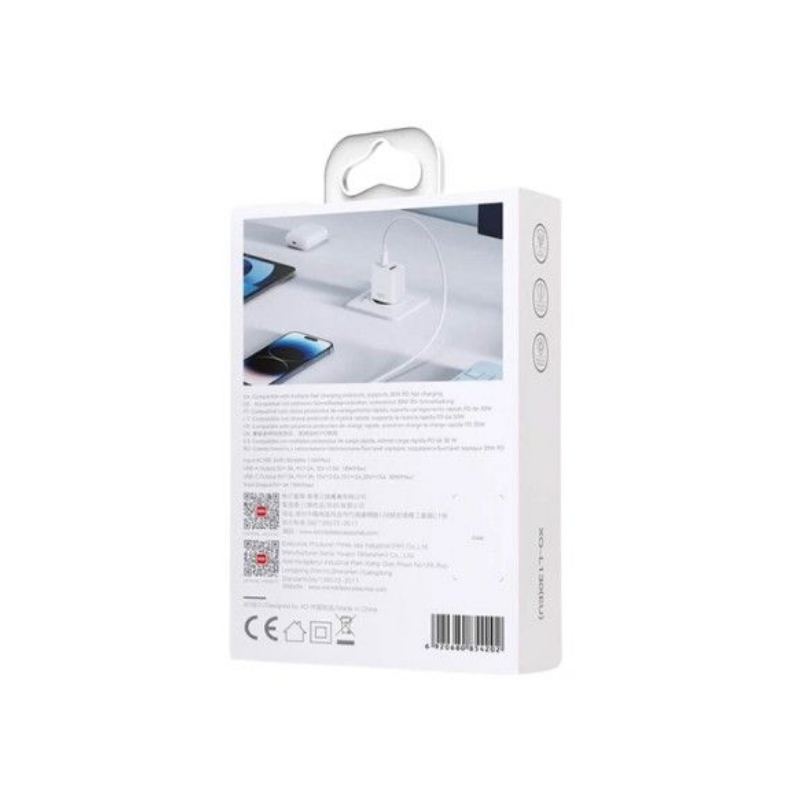 Kucni punjac XO L139 USB-A+ USB-C 65W fast + kabal Type-C