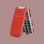 Telefon na tipke Artfone CF241A preklop Red