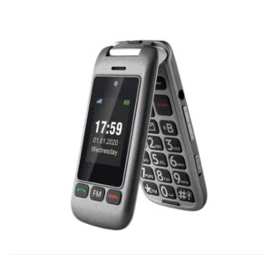 Telefon na tipke Artfone G6 preklop Silver