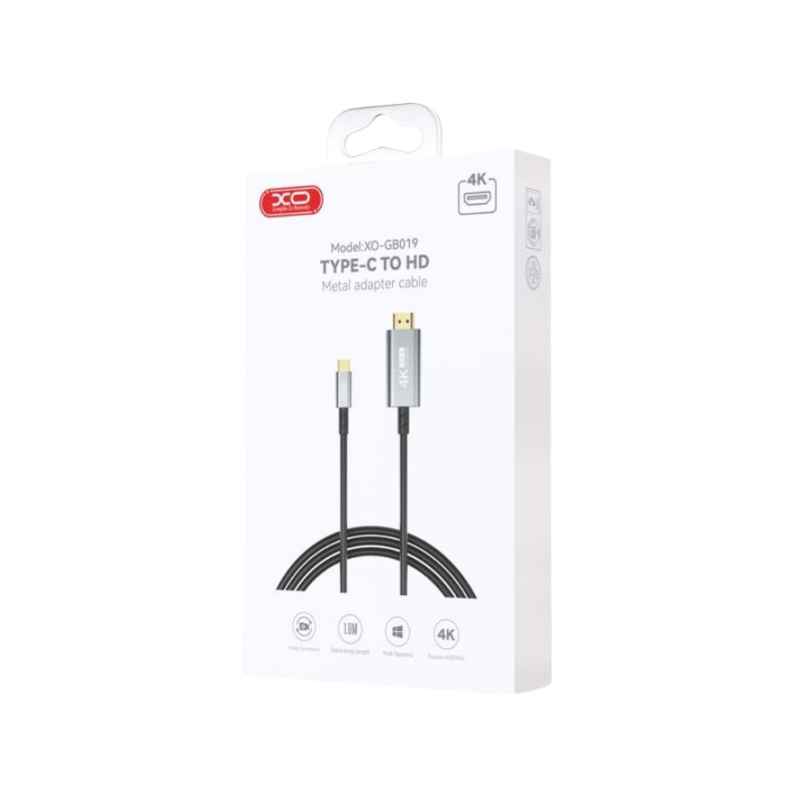 USB kabal XO GB019 HDMI Tip-C 1,8m