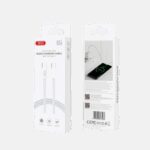USB kabal XO NB-Q260A USB-C to USB-C 60W pleteni White