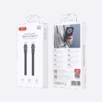 USB kabal XO NBQ288B Type C - Type C 60W Lanyard-uzica Black