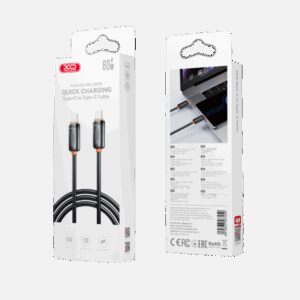 USB kabal XO NBQ302AB Type C - Type C 60W 1m Black