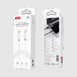 USB kabal XO NBQ302AB Type C - Type C 60W 1m White