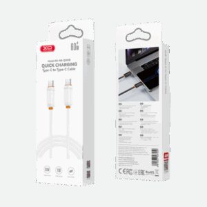 USB kabal XO NBQ302AB Type C - Type C 60W 1m White