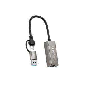 XO HUB018 USB to Type-C 2in1 RJ45 Network cable converter 100M
