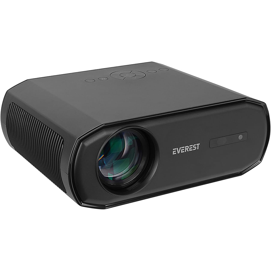 Projektor EVEREST PJ06 Grey/Black Auto Focus 1080P 9800 Lumens Android 9.0 4K Supported Full HD Projection Device with Tripod, 39830 - Image 2