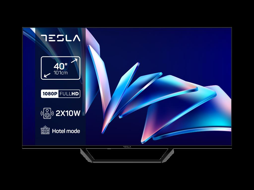 TESLA TV LED 40E365BF;40'' FHD;DVB-C/T/T2/S/S2; HDMIX3;USBX2;2X10W box speakers;Composite AV Input;Hotel Mode