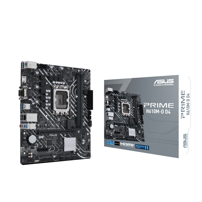 ASUS MB PRIME H610M-D D4;Intel H610;LGA1700;2xDDR4;VGA