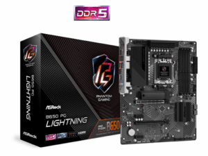 ASROCK MB B650 PG LIGHTNING; AMD B650; AM5; 4xDDR5; 3xM.2; 4xSATA; RAID; HDMI; ATX