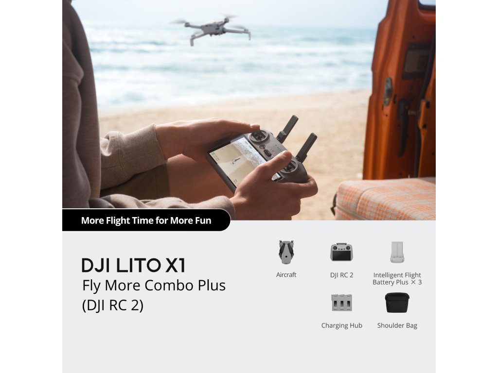DJI Lito X1 Fly More Combo Plus (DJI RC 2)