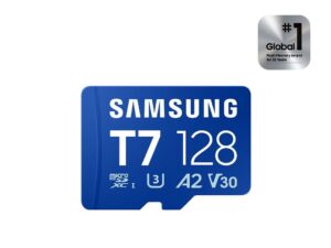 Samsung Micro SD 128GB T7;Up to 170MBs