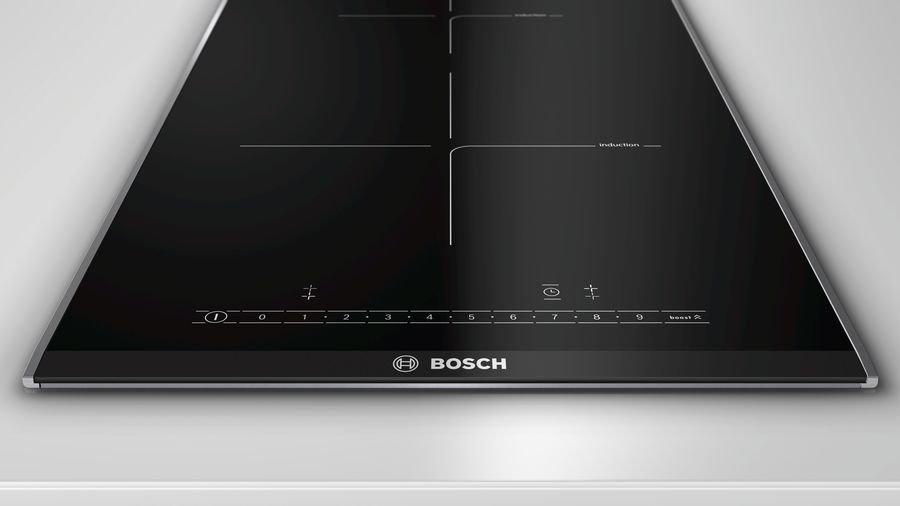 BOSCH INDUKCIJSKA DOMINO ploča PIB375FB1E Serie 6|; 30 cm; Direct Select; Bez okvir brušeni rub ukrasna letvica sa strane; 2 HighSpeed polja za kuhanje