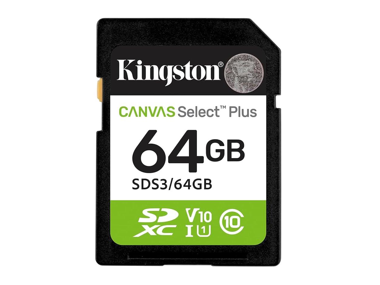 Kingston SD 64GB Class 10;Canvas Select Plus