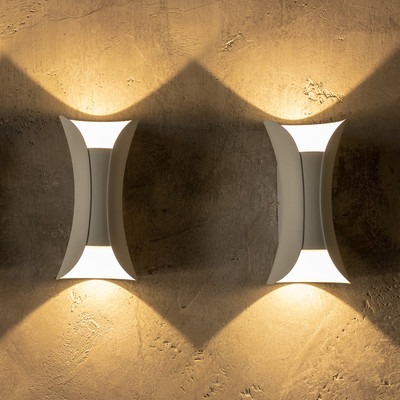 GreenTech led vanjska zidna svjetiljka 10W 3000K bijela - Image 2