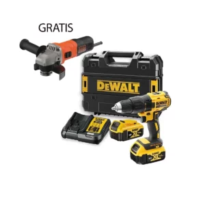 DeWALT aku bušilica XR BL DCD777M2T 18V 2x4.0Ah gratis brusilica
