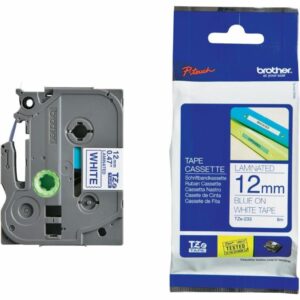 BROTHER POT TRAKA TZE233 12mm plavo na bijelo