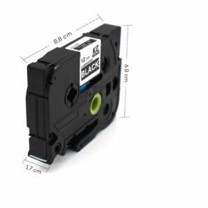 ORINK POT TRAKA TZE335 12mm bijelo na crno