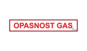 Detnov Naljepnica OPASNOST GAS!