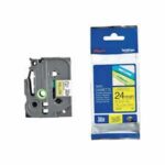 BROTHER POT PAP BRO TRAKA TZE651 24mm crno na žuto