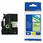 BROTHER POT PAP BRO TRAKA TZE741 18mm crno na zeleno