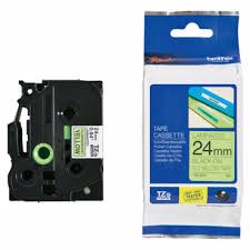 BROTHER POT PAP BRO TRAKA TZE741 18mm crno na zeleno